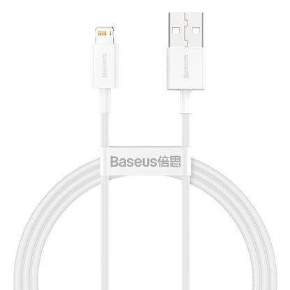 Cabo de carregamento e dados USB-A - Lightning Baseus Superior Series, 20W, 1m, Branco CALYS-A02