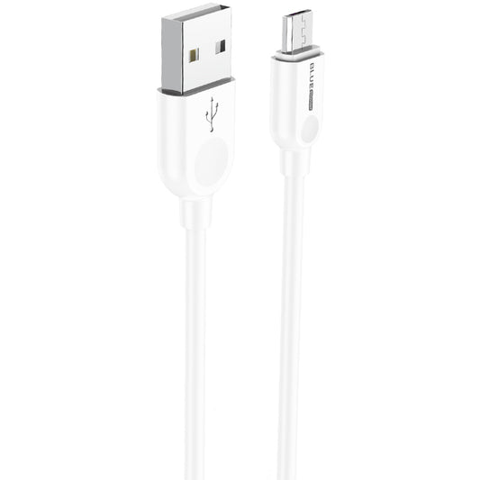 Cabo de carregamento e dados USB-A para microUSB BLUE Power BM2BX14 LinkJet, 18W, 2m, branco