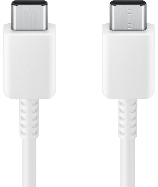 Cabo de carregamento e dados USB-C - USB-C Samsung EP-DA705BWE, 25W, 1m, Branco GP-TOU021RFBWWW