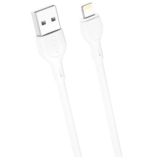 Cabo de Dados e Carregamento USB-A - Lightning XO Design NB200, 10W, 1m, Branco