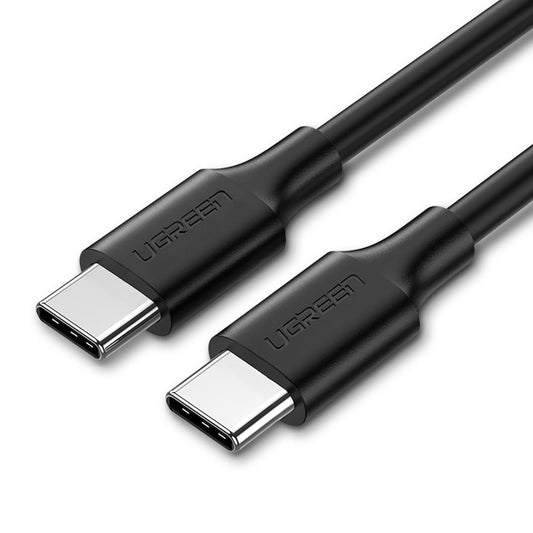 Cabo de Dados e Carregamento USB-C - USB-C UGREEN US286, 60W, 1m, Preto