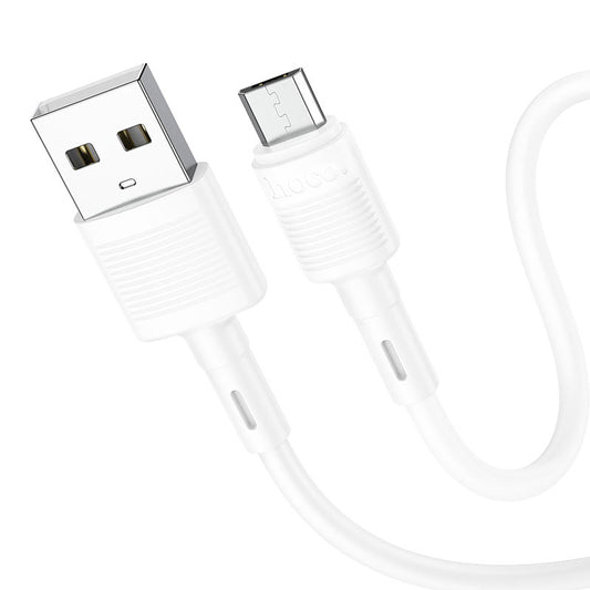 USB-A to microUSB Data and Charging Cable HOCO X83 Victory, 18W, 1m, White