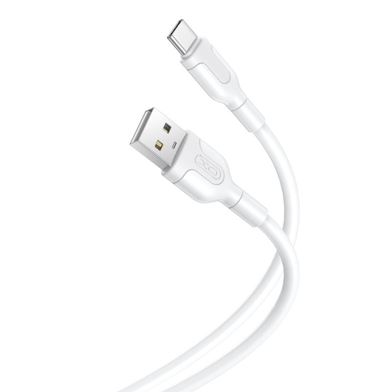 Cabo de Dados e Carregamento USB-A - USB-C XO Design NB212, 18W, 1m, Branco
