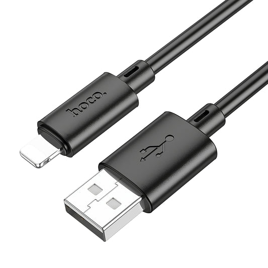 Cabo de carregamento e dados USB-A - Lightning HOCO X88, 18W, 1m, preto 