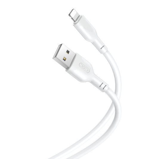 Cabo de carregamento e dados USB-A - Lightning XO Design NB103, 18W, 1m, branco 