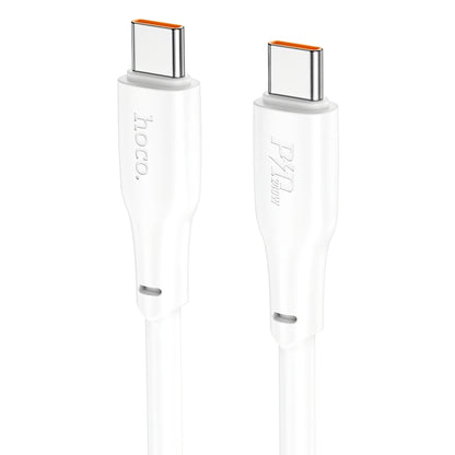 Cabo de carregamento e dados USB-C - USB-C HOCO X93, 240W, 1m, branco