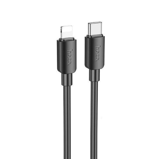 Cabo de Dados e Carregamento USB-C - Lightning HOCO X96, 20W, 1m, Preto