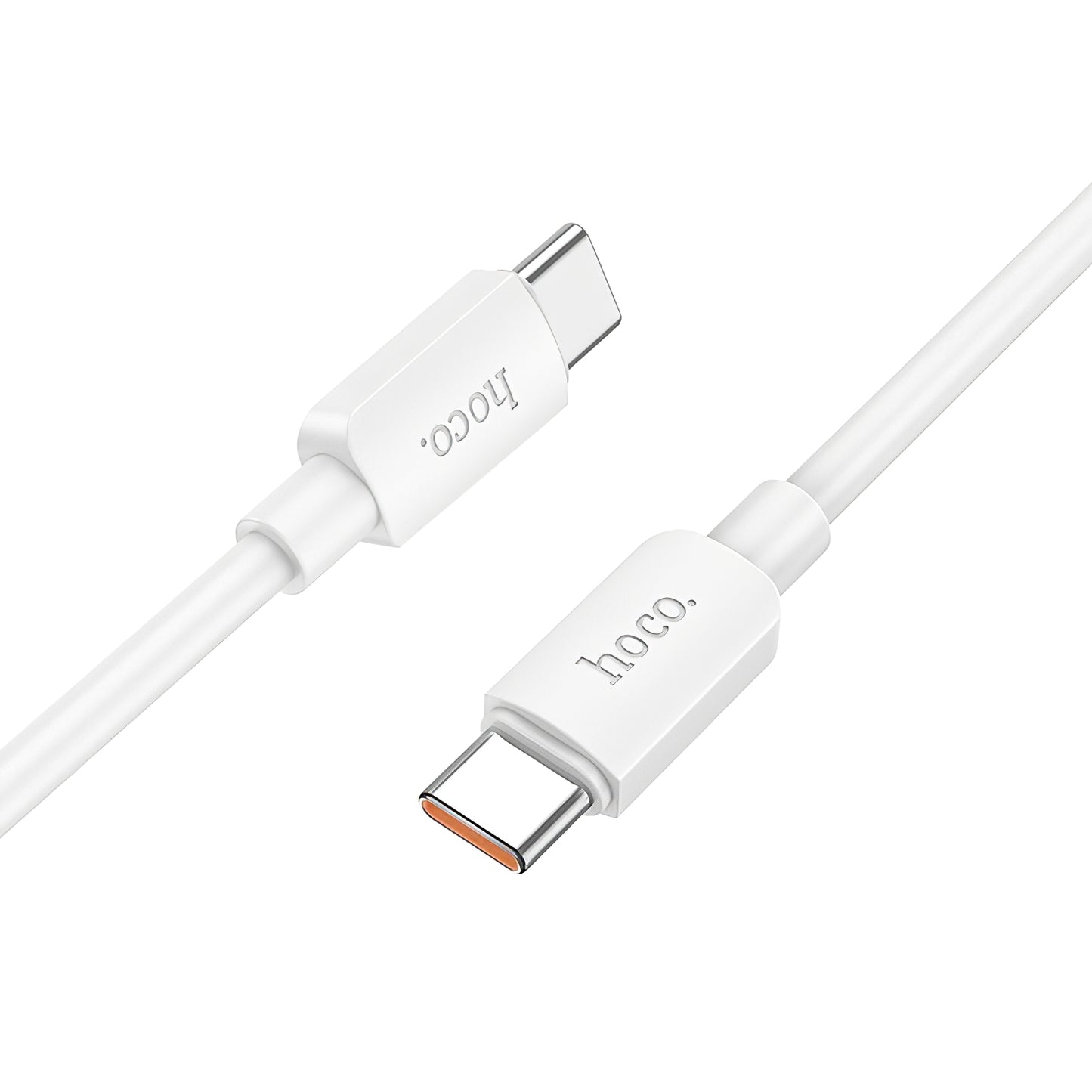 Cabo de Dados e Carregamento USB-C - USB-C HOCO X96, 100W, 1m, Branco