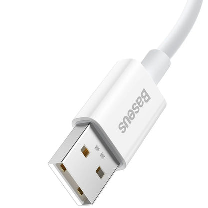 Cabo de carregamento e dados USB-A - USB-C Baseus Superior Series, 65W, 1m, Branco CAYS000902 