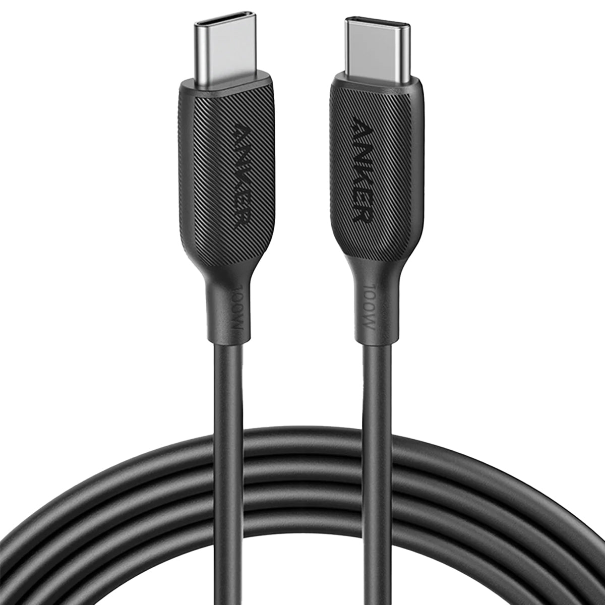 Cabo de carregamento e dados USB-C - USB-C Anker 543, 100W, 1,8 m, preto A80E2G11 