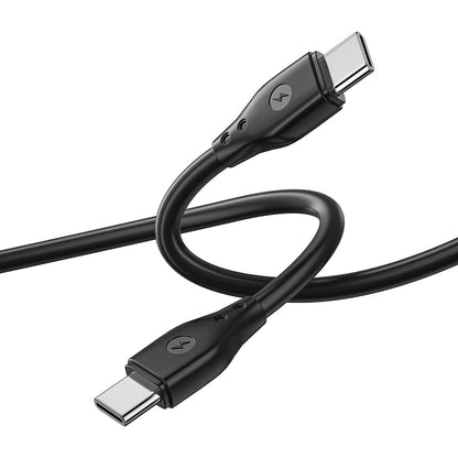 Cabo de carregamento e dados USB-C - USB-C WiWu Wi-C002, 67W, 1m, Preto 