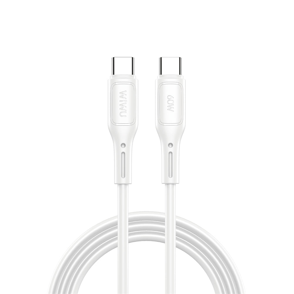 USB-C - Cabo de carregamento e dados USB-C WiWu Wi-C043E Starlink, 60W, 1m, Branco