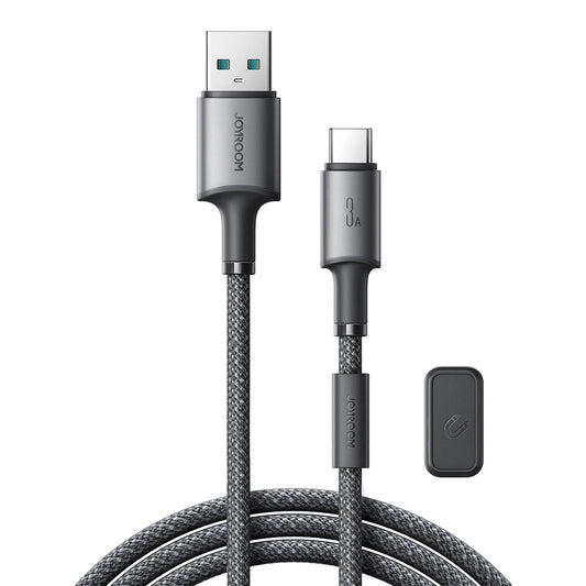 Cabo de Dados e Carregamento USB-A - USB-C Joyroom S-A50, 60W, 1.2m, Cinzento