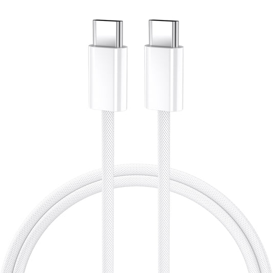 Cabo de Dados e Carregamento USB-C - USB-C BWOO BO-X284, 60W, 1m, Branco
