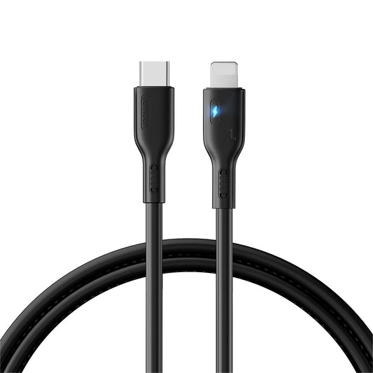 Cabo de Dados e Carregamento USB-C - Lightning Joyroom A13, 20W, 1.2m, Preto