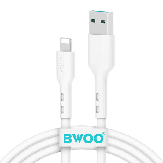 Cabo de Dados e Carregamento USB-A - Lightning BWOO X172L, 18W, 1m, Branco