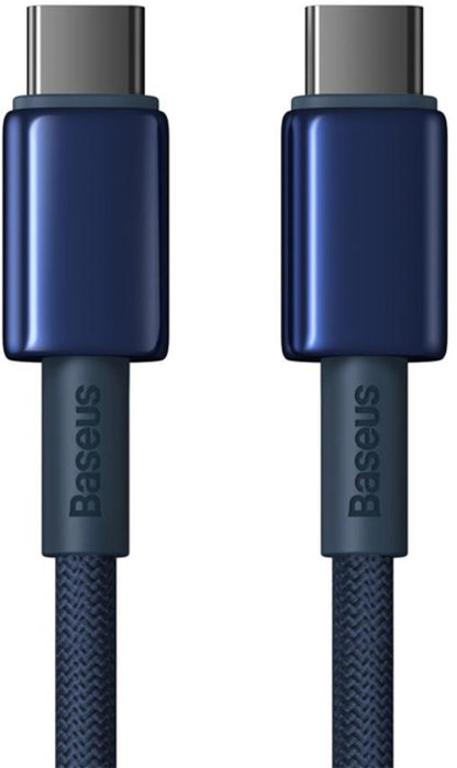 USB-C Data and Charging Cable - USB-C Baseus Tungsten Gold, 100W, 1m, Navy Blue P10319800321-03