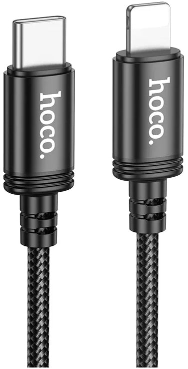 Cabo de Dados e Carregamento USB-C - Lightning HOCO X89, 27W, 2m, Preto