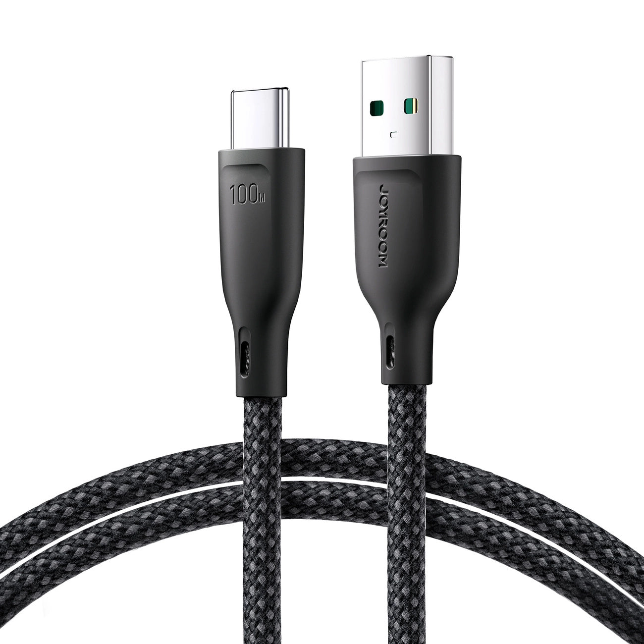 Cabo de Dados e Carregamento USB-A - USB-C Joyroom Multi-Color S-A34, 100W, 1m, Preto
