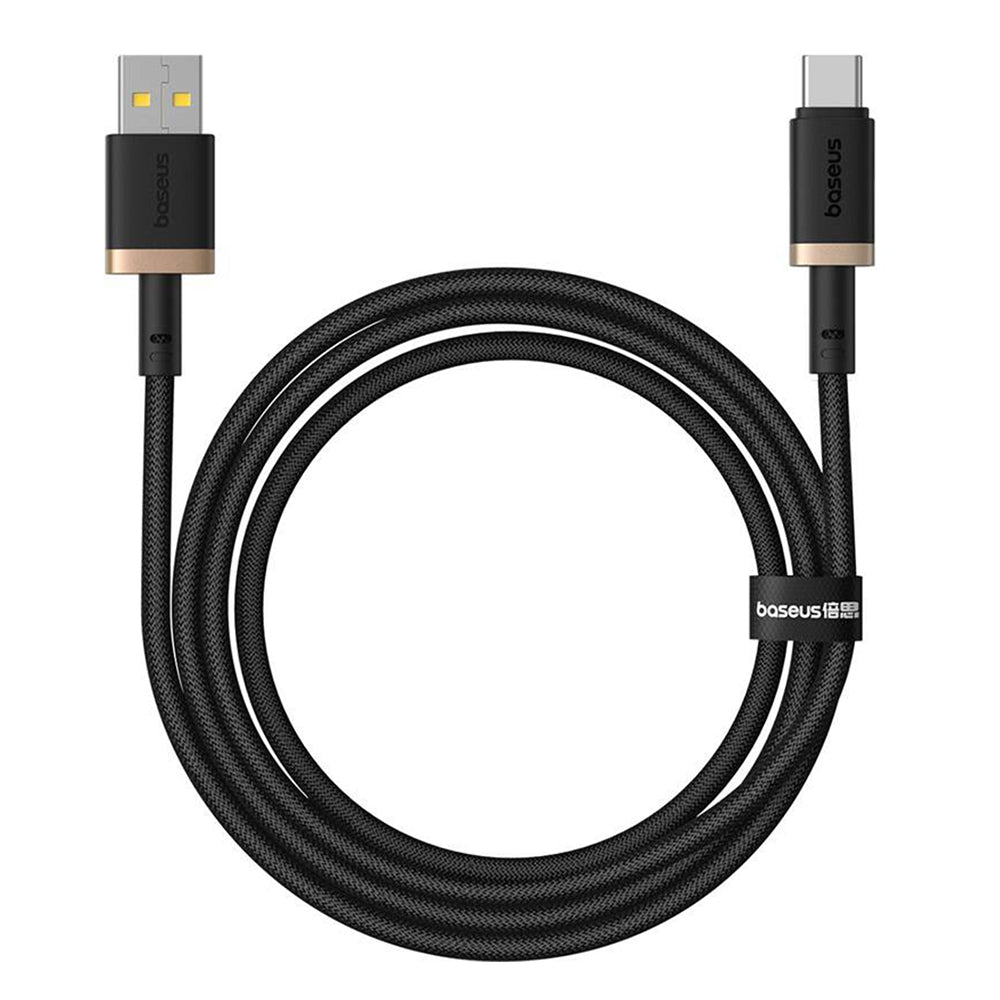 Cabo de Dados e Carregamento USB-A - USB-C Baseus Dura Series, 60W, 1m, Dourado P10377802U01-00