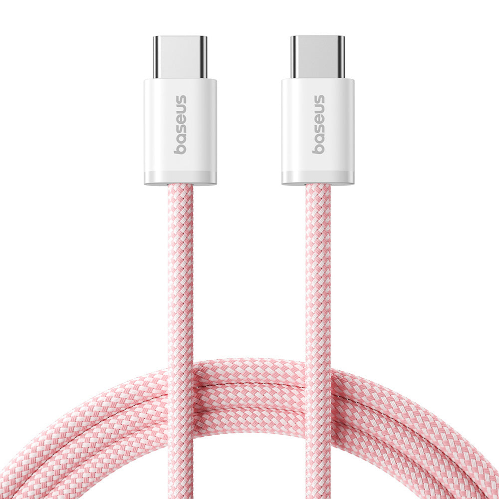 Cabo de Dados e Carregamento USB-C - USB-C Baseus Dynamic 4 Series, 100W, 1m, Rosa P10381400411-00