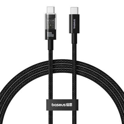Cabo de Dados e Carregamento USB-C - USB-C Baseus Gem, 100W, 1m, Preto P10373000111-00