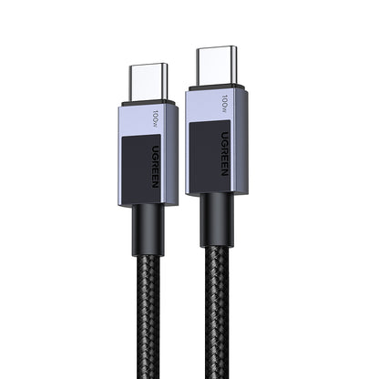 Cabo de Dados e Carregamento USB-C - USB-C UGREEN L512, 100W, 0.5m, Cinzento