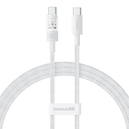 Cabo de Dados e Carregamento USB-C - USB-C Baseus Gem, 100W, 2m, Branco P10373000211-01