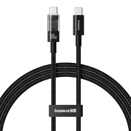 Cabo de Dados e Carregamento USB-C - USB-C Baseus Gem, 100W, 2m, Preto P10373000111-01
