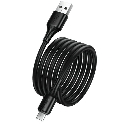 Cabo de Dados e Carregamento USB-A - microUSB HOCO X120, 18W, 1m, Preto