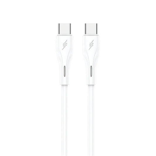 Cabo de Dados e Carregamento USB-C - USB-C Sendem M36C, 66W, 1m, Branco
