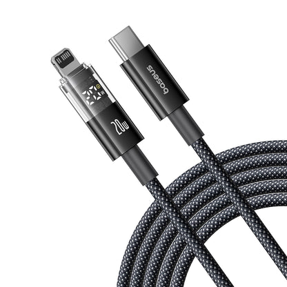Cabo de Dados e Carregamento USB-C - Lightning Baseus Display 2, 20W, 2m, Preto P10382703121-01