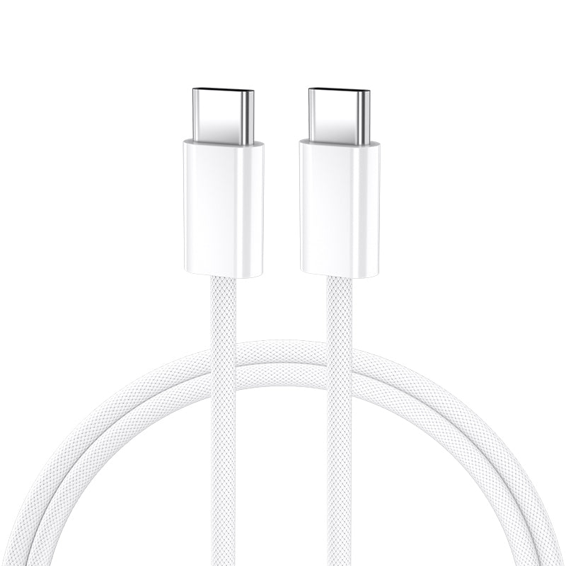 Cabo de Dados e Carregamento USB-C - USB-C BWOO BO-X284, 60W, 2m, Branco