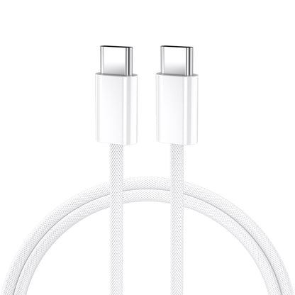 Cabo de Dados e Carregamento USB-C - USB-C BWOO BO-X284, 60W, 2m, Branco