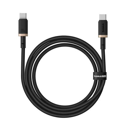Cabo de Dados e Carregamento USB-C - USB-C Baseus Dura Series, 100W, 1m, Dourado P10377803U01-00