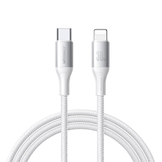 Cabo de Dados e Carregamento USB-C - Lightning Joyroom S-A28 Flash, 30W, 1m, Branco