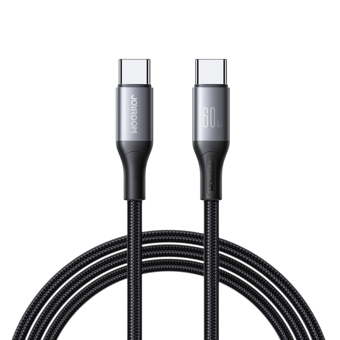 Cabo de Dados e Carregamento USB-C - USB-C Joyroom S-A28 Flash, 60W, 1m, Preto