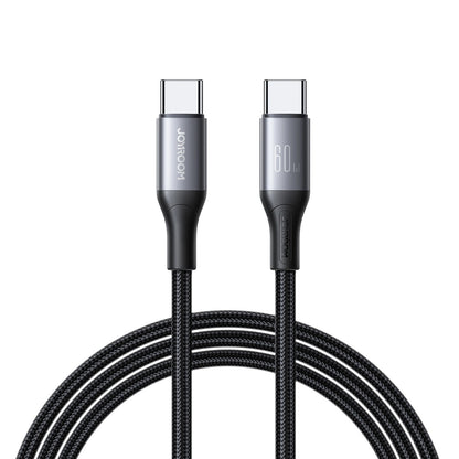 Cabo de Dados e Carregamento USB-C - USB-C Joyroom S-A28 Flash, 60W, 1m, Preto