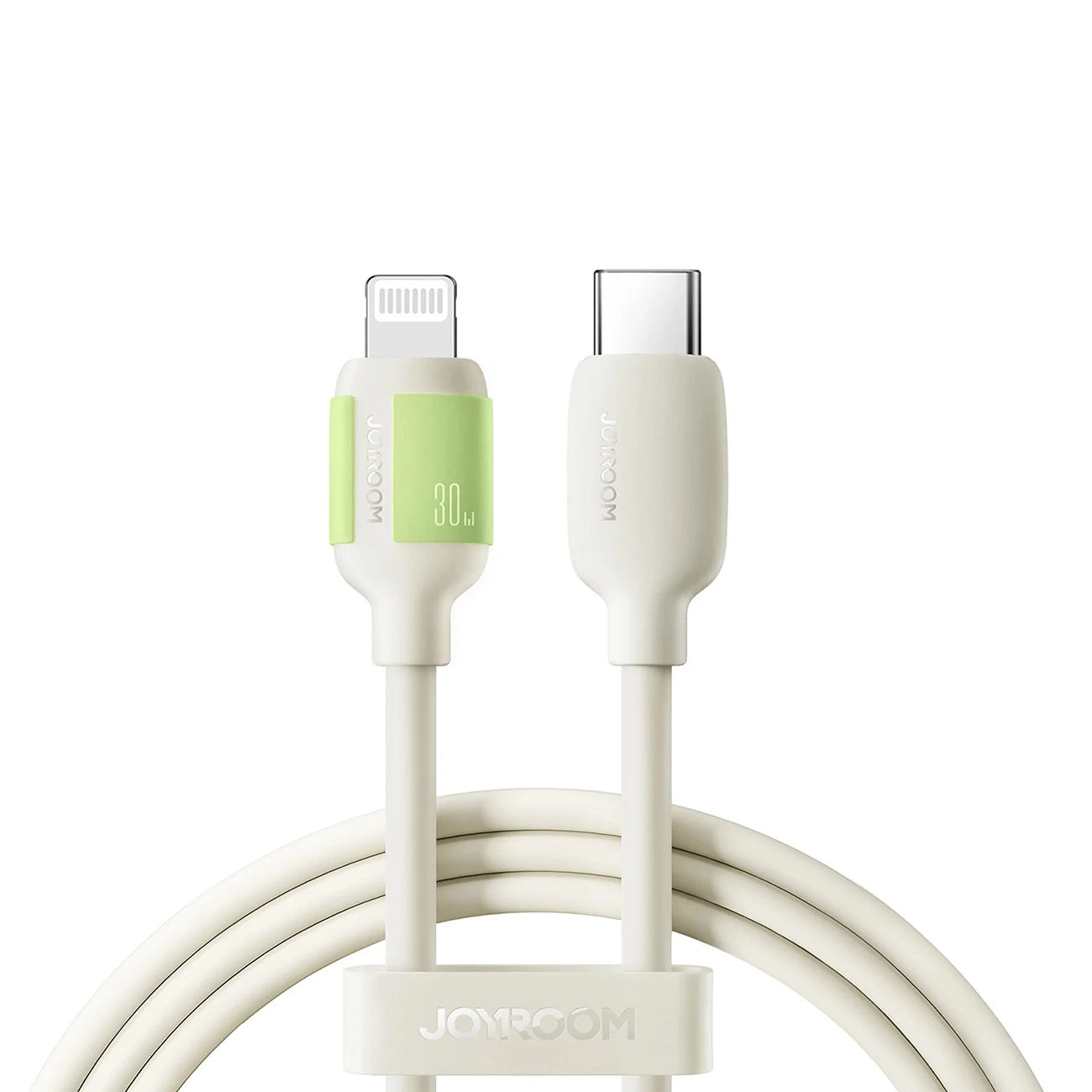 Cabo de Dados e Carregamento USB-C - Lightning Joyroom S-A53, 30W, 2m, Bege