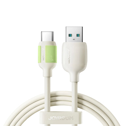 Cabo de Dados e Carregamento USB-A - USB-C Joyroom S-A53, 30W, 2m, Bege