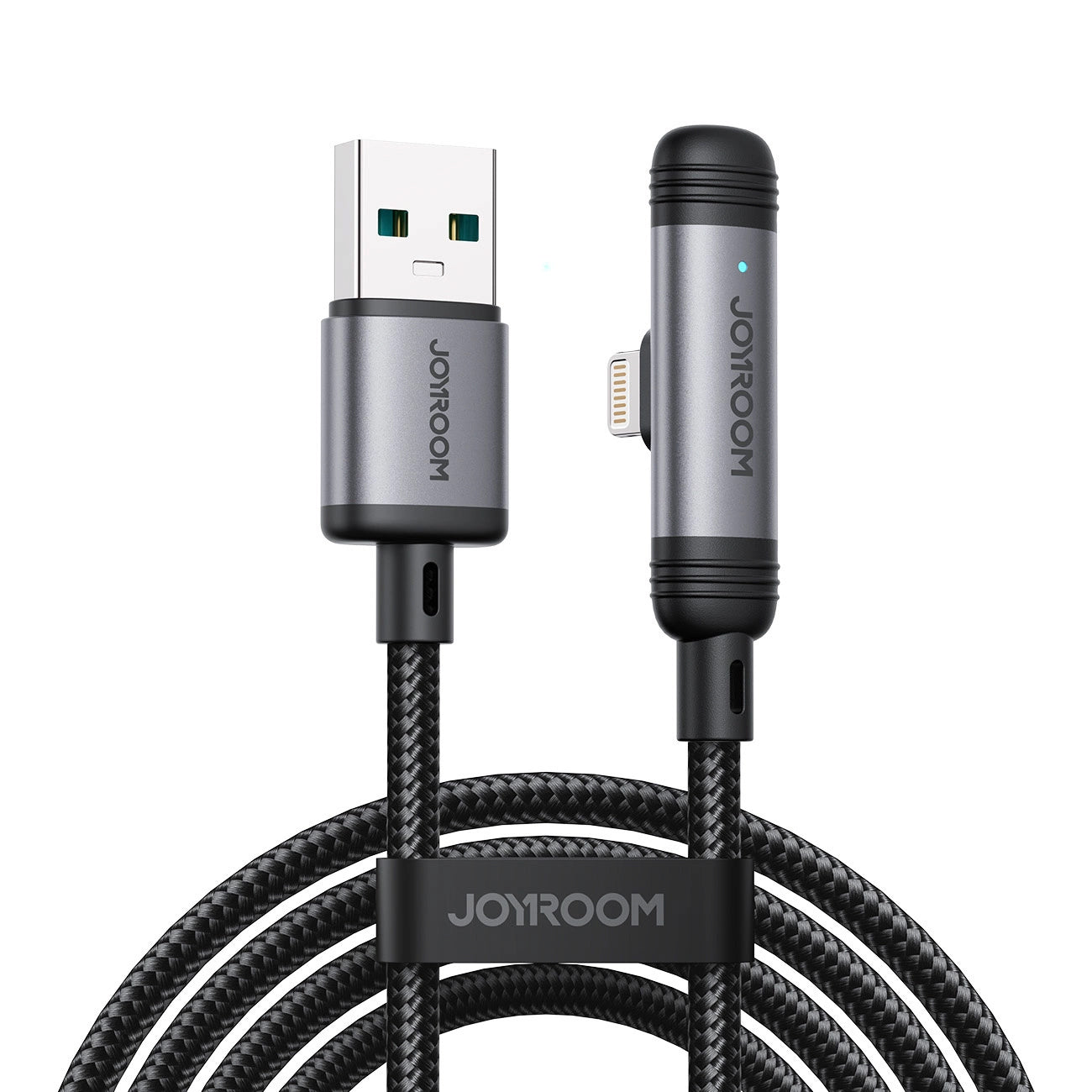 Cabo de Dados e Carregamento USB-A - Lightning Joyroom S-A56 EnjoyX Angled, 18W, 1.2m, Preto