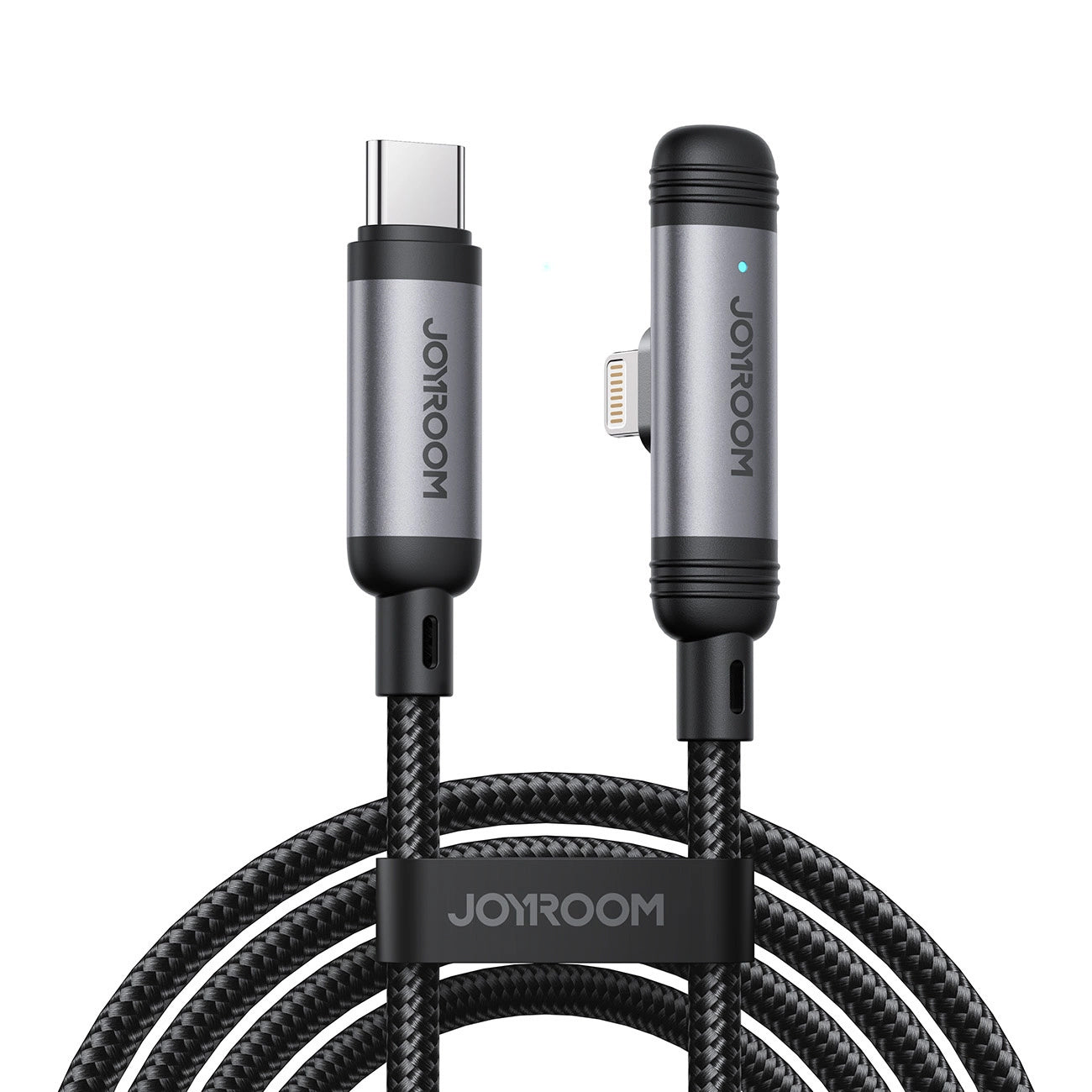 Cabo de Dados e Carregamento USB-C - Lightning Joyroom S-A56 EnjoyX Angled, 30W, 1.2m, Preto