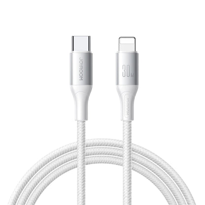 Cabo de Dados e Carregamento USB-C - Lightning Joyroom S-A28 Flash, 30W, 2m, Branco