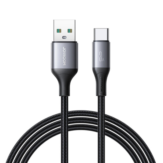 Cabo de Dados e Carregamento USB-A - USB-C Joyroom S-A28 Flash, 30W, 2m, Preto