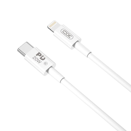 Cabo de Dados e Carregamento USB-C - Lightning XO Design NB-Q189B, 20W, 2m, Branco