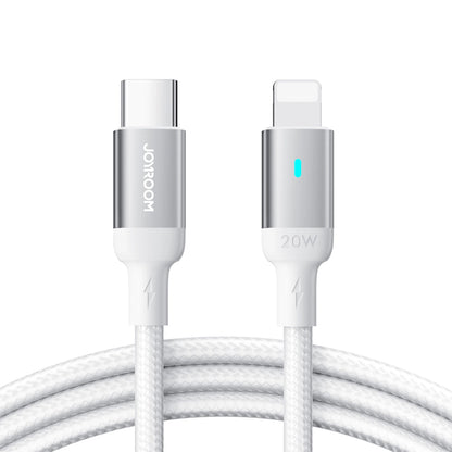 Cabo de Dados e Carregamento USB-C - Lightning Joyroom S-A10, 20W, 1.2m, Branco