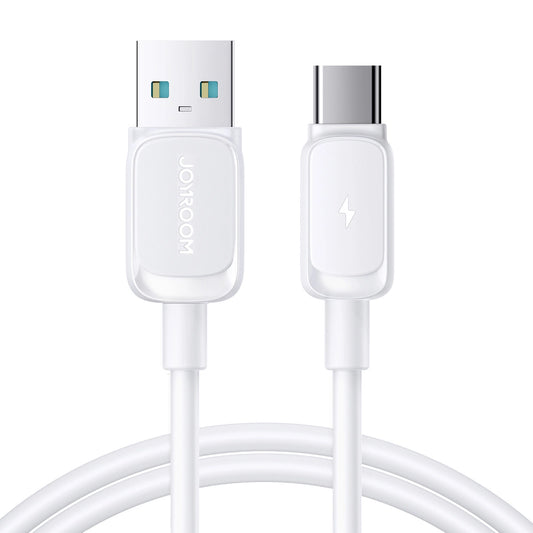 Cabo de Dados e Carregamento USB-A - USB-C Joyroom S-A14, 20W, 1.2m, Branco
