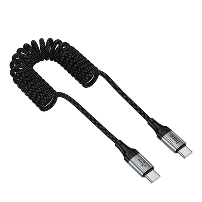 Cabo de Dados e Carregamento USB-C - USB-C HOCO X121, 60W, 1.5m, Preto
