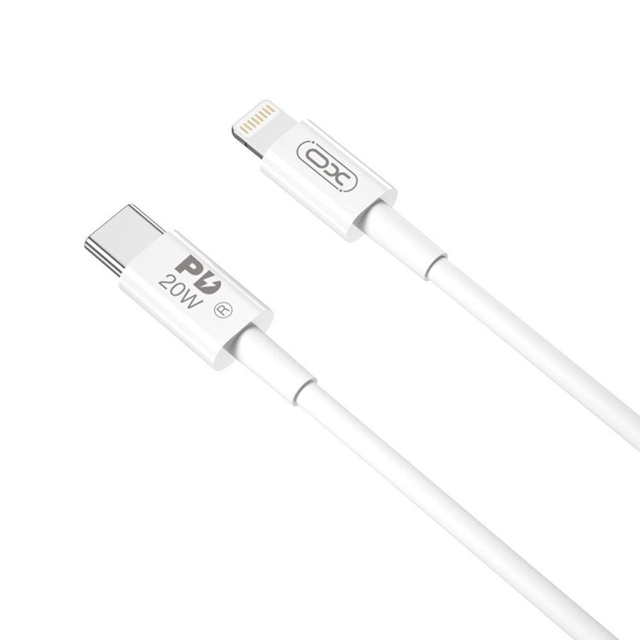 Cabo de Dados e Carregamento USB-C - Lightning XO Design NB-Q189A, 20W, 1m, Branco