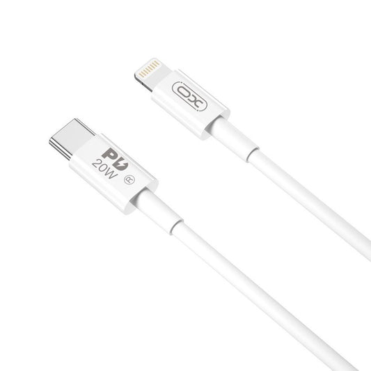 Cabo de Dados e Carregamento USB-C - Lightning XO Design NB-Q189A, 20W, 1m, Branco